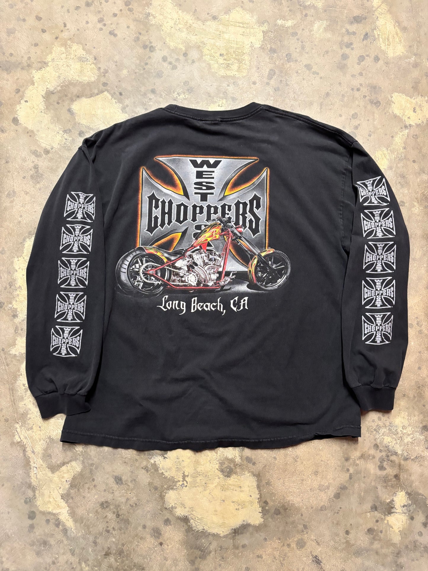 Vintage West Coast Choppers Iron long sleeve shirt size XL