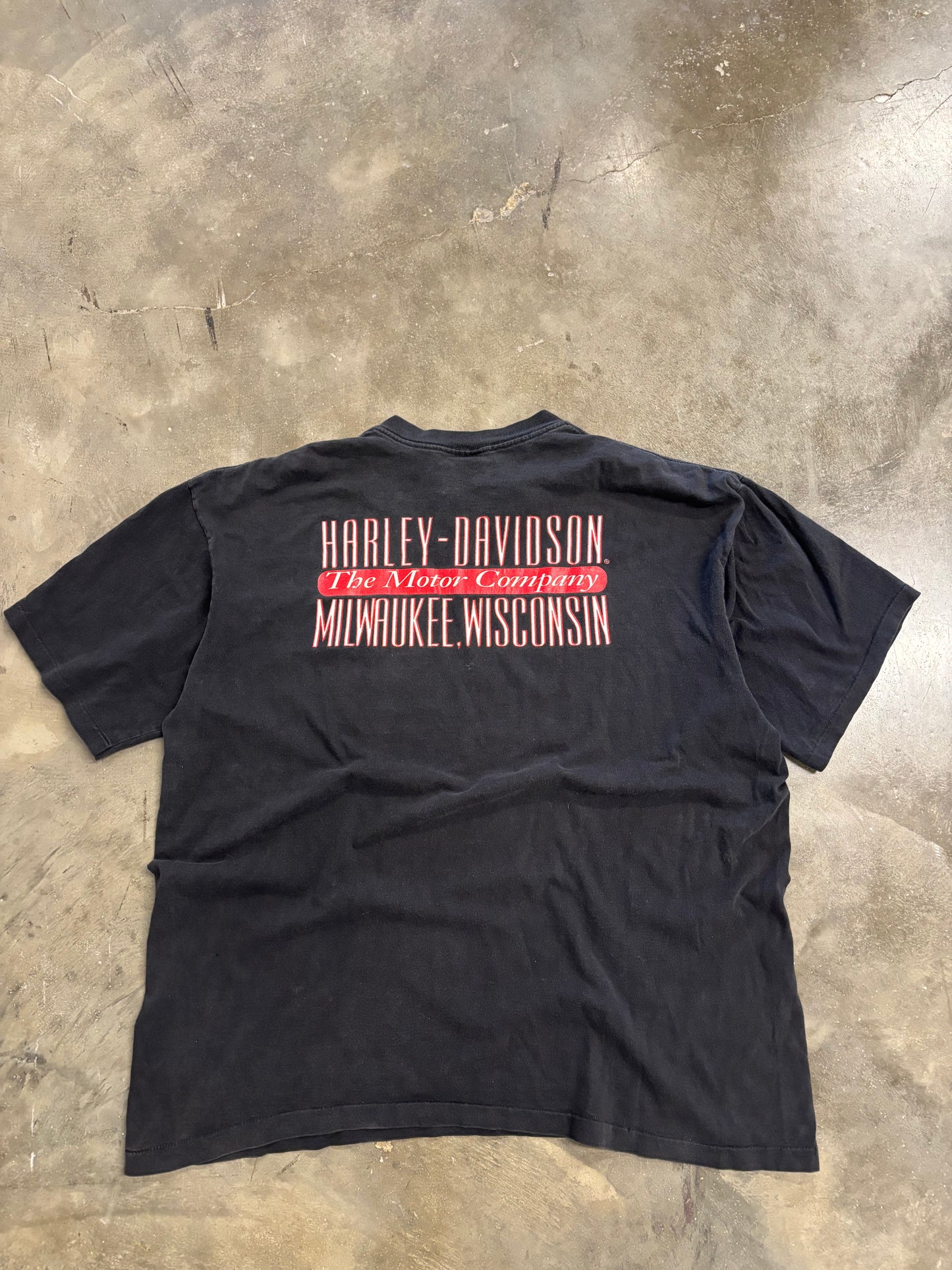 Vintage Harley Davidson Flaming Eagle shirt size xl