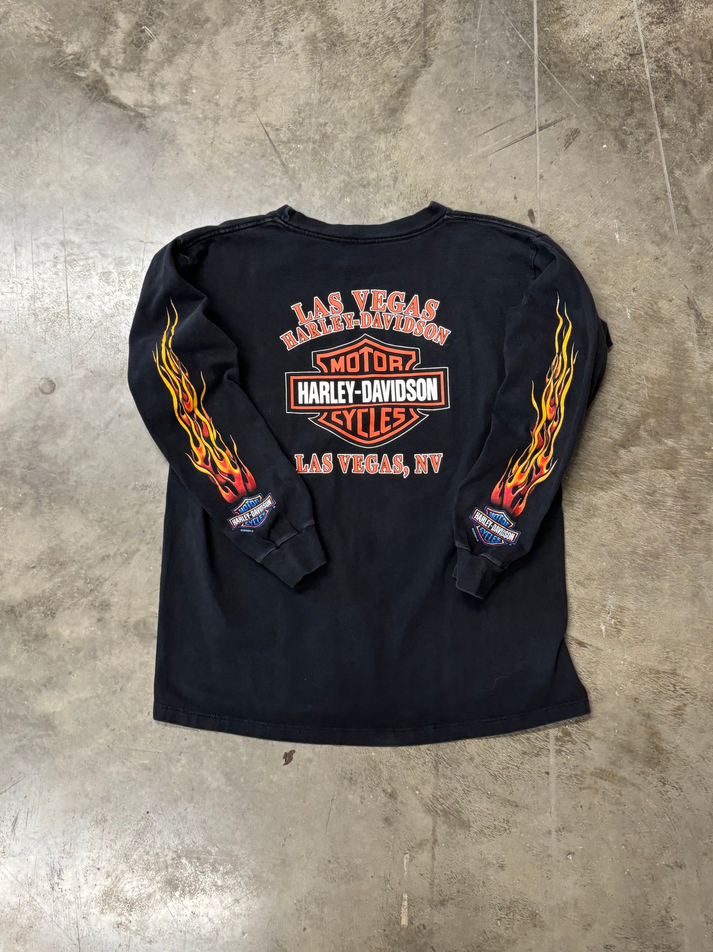 Vintage Harley Davidson eagle long sleeve size large