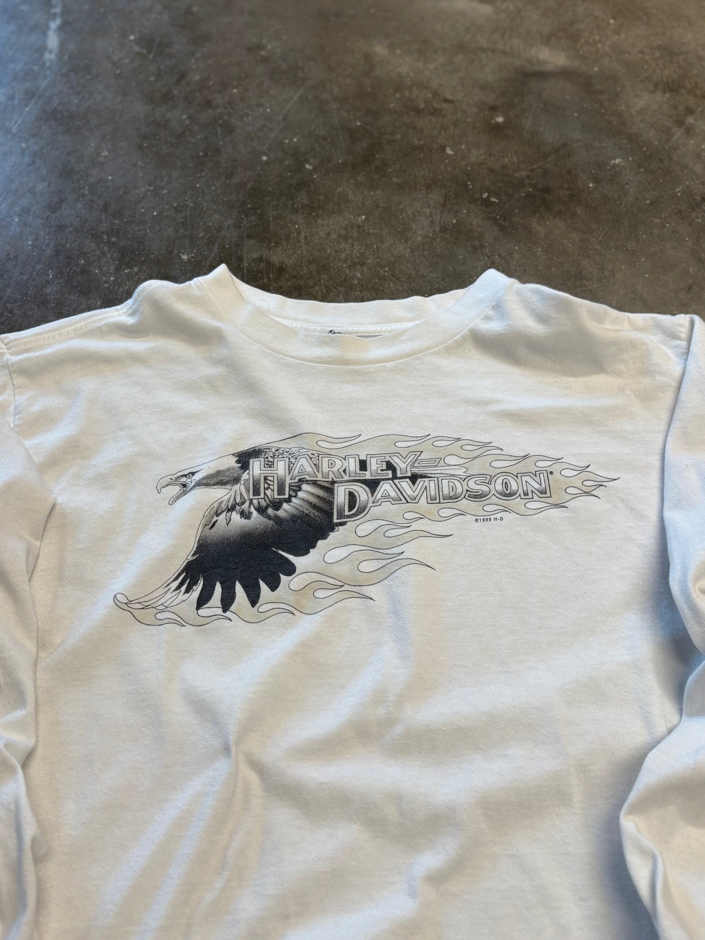 Vintage Harley Davidson Rare Eagle long sleeve size large