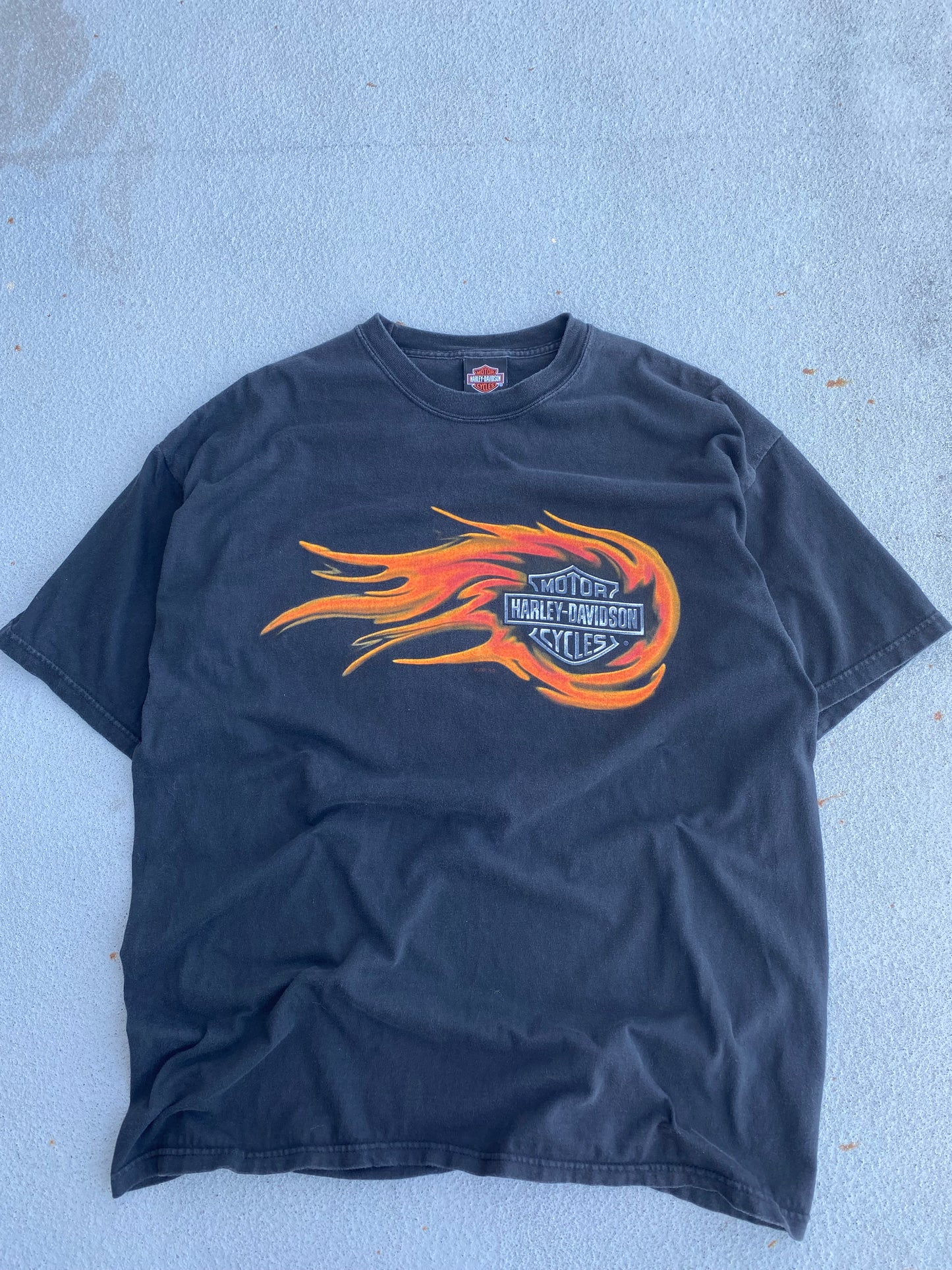Vintage Harley Davidson Fireball Shield Size XL