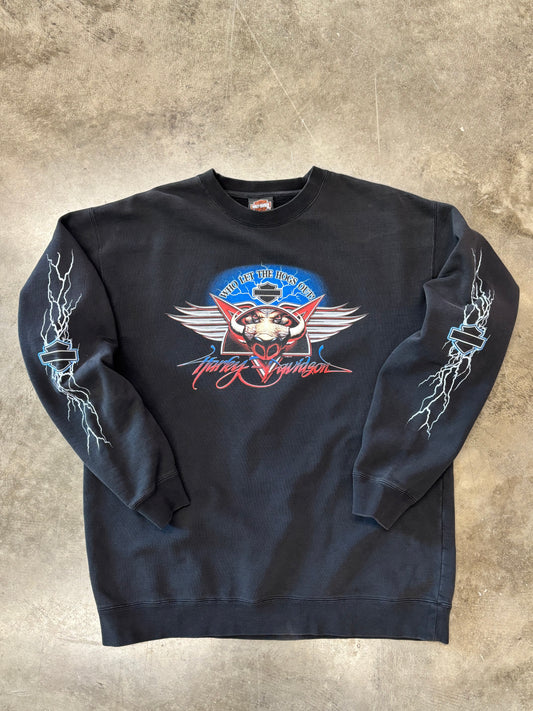 Vintage Harley Davidson lightning sweatshirt size Extra large