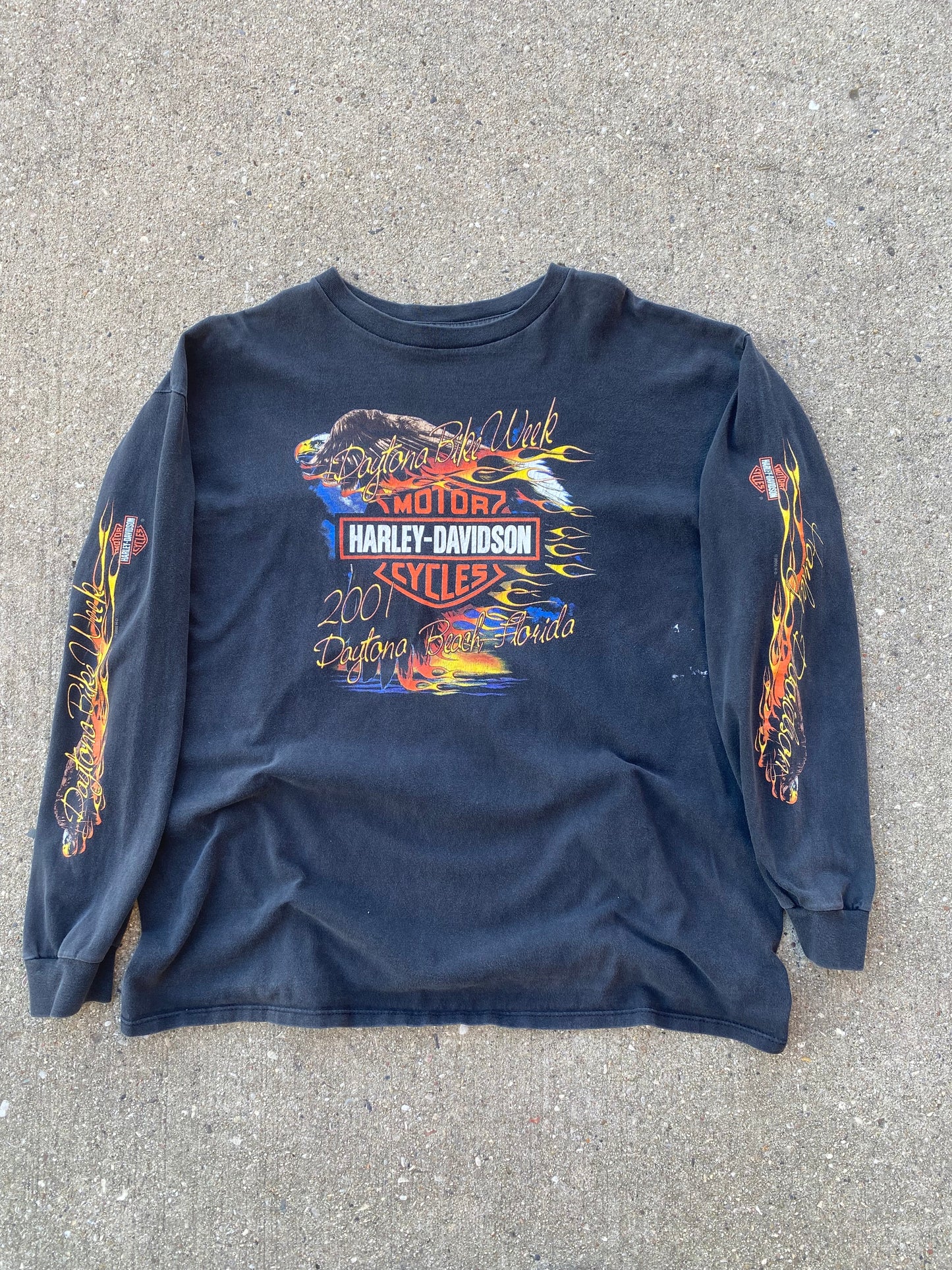 Vintage Harley Davidson 2001 Bike week shirt long sleeve size XXL