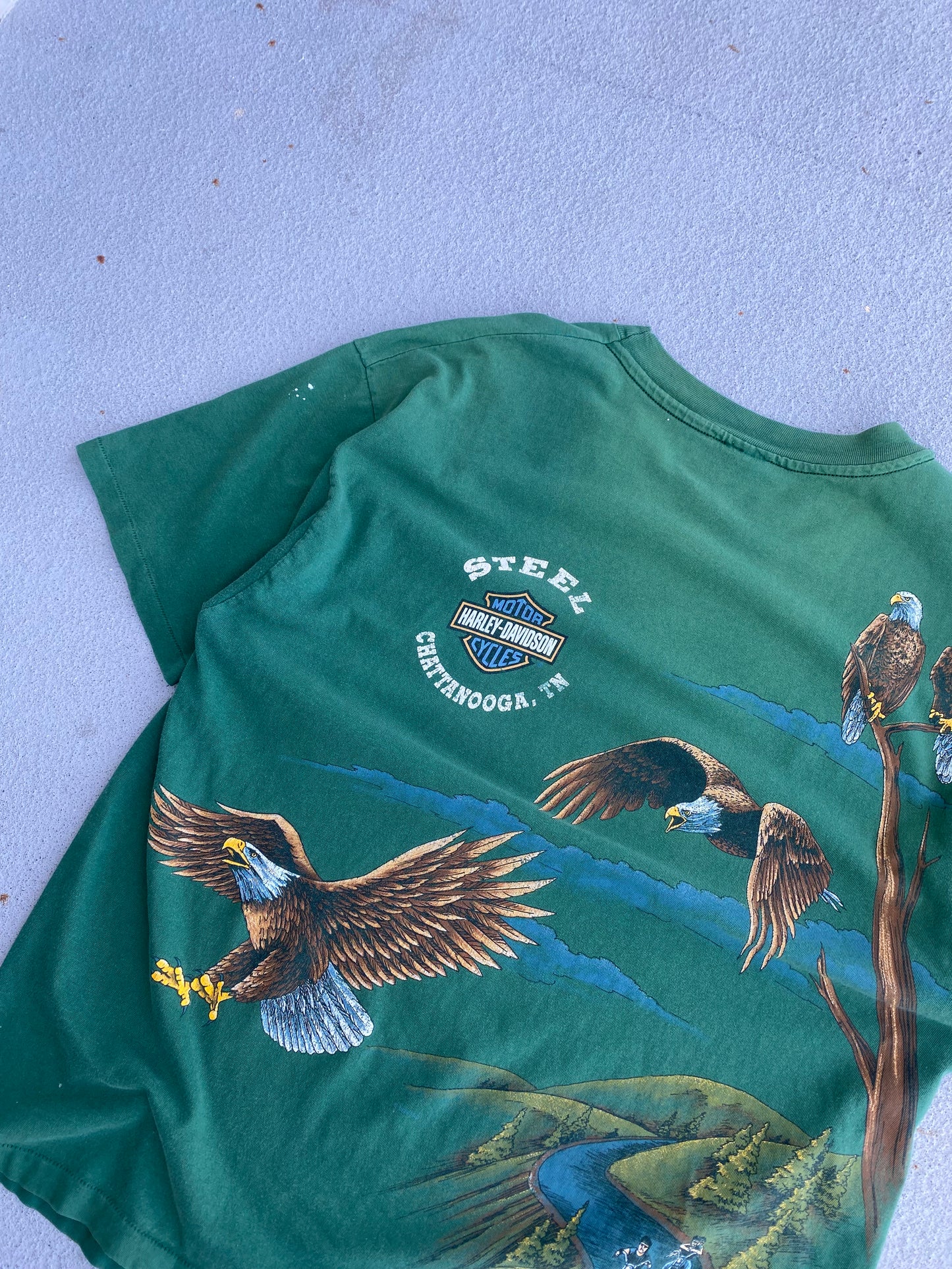 Vintage Soaring High Harley Eagle shirt Size XL