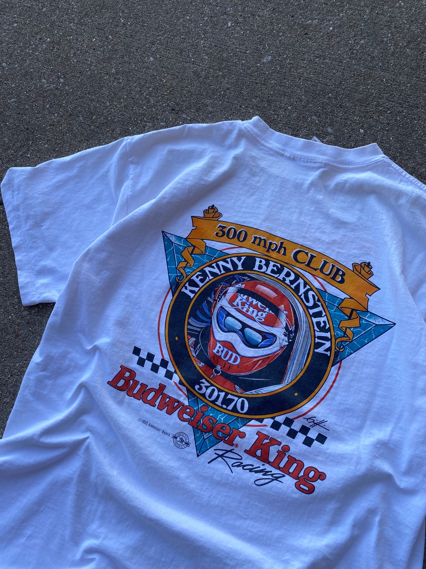 Vintage 1992 King Of Speed Budweiser shirt Size XL