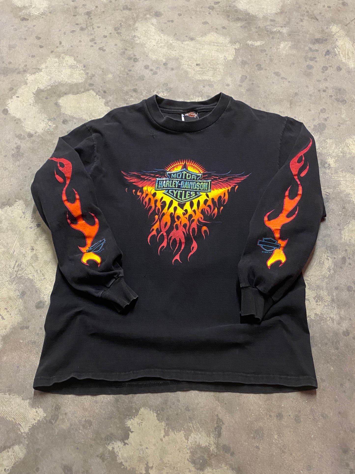 Vintage Harley Davidson the big Rey long sleeve size medium