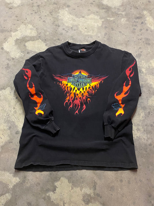 Vintage Harley Davidson the big Rey long sleeve size medium
