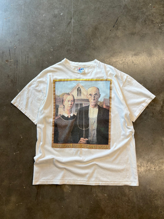 Vintage American Gothic Art shirt size large