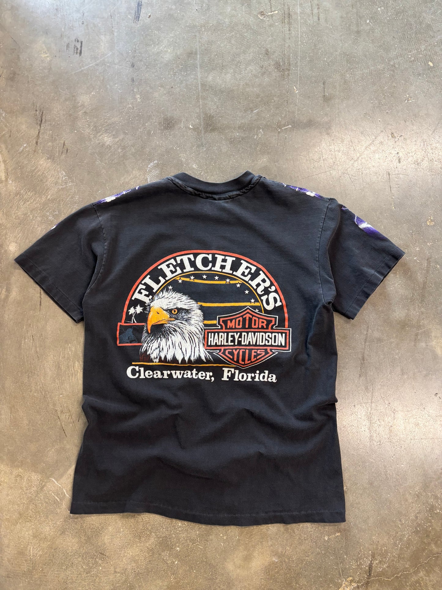 Vintage Harley Davidson purple Lightning size medium