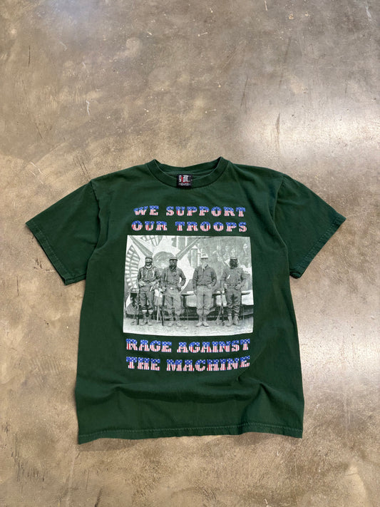 Vintage Rage Against The Machine Support the Tropps shirt size large