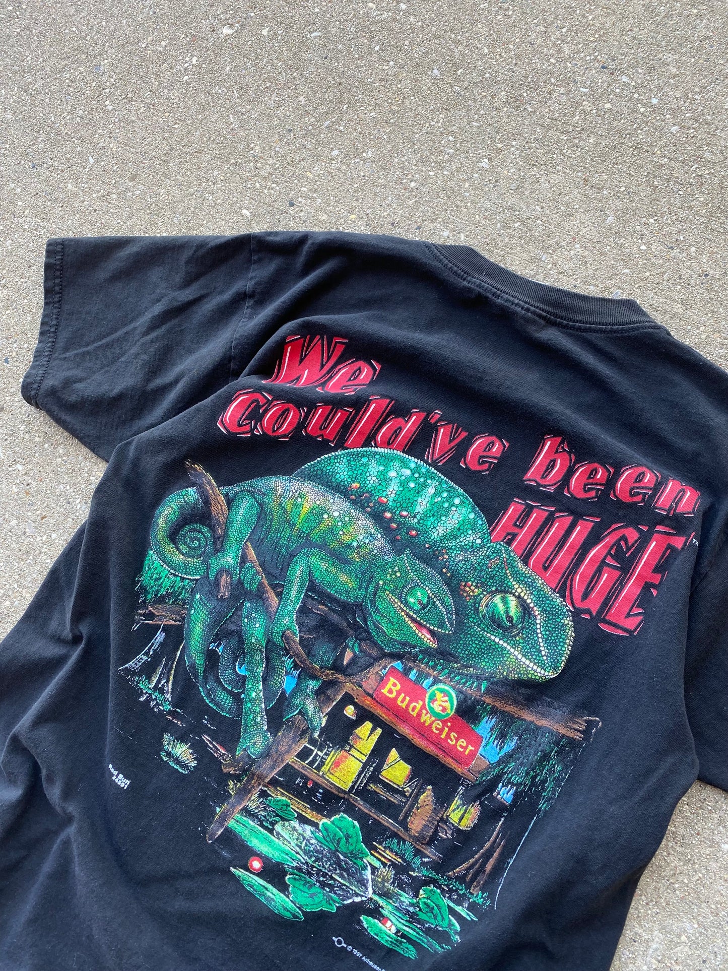 Vintage Lizards Budweiser shirt size Large