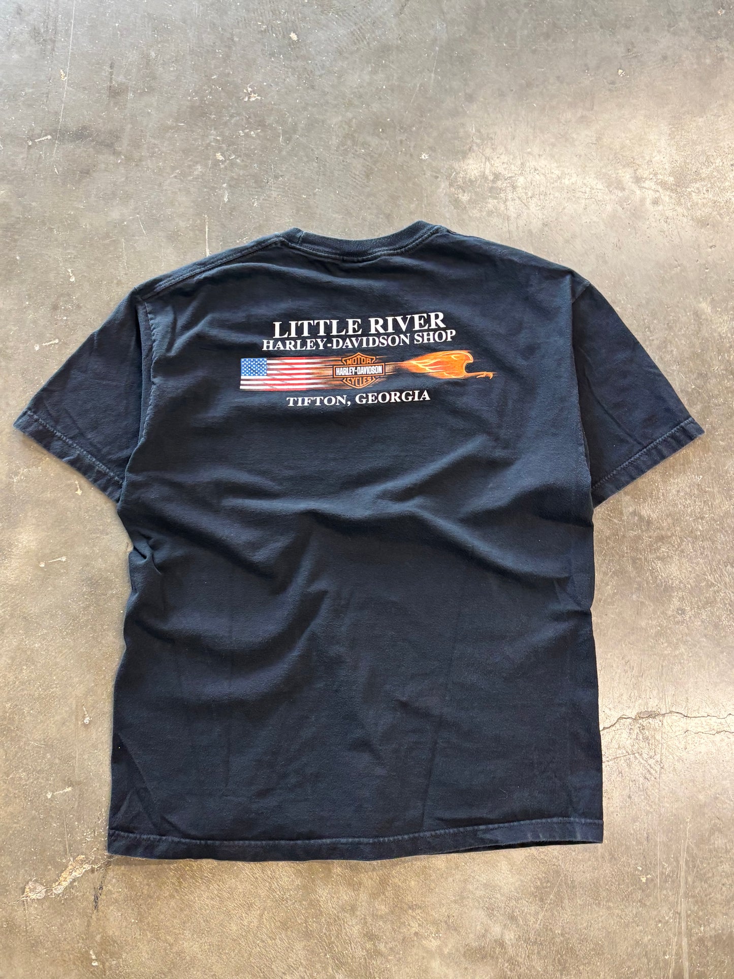 Vintage Harley Davidson who let the hogs out shirt size xl